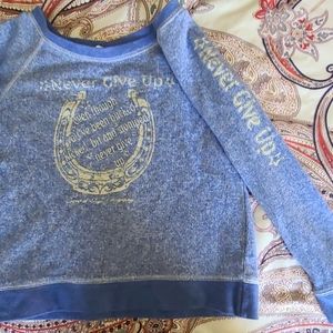 Girls cowgirl tuff crop sweater